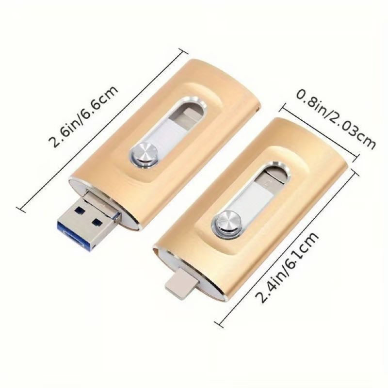 3-in-1 USB Flash Drive for Phone and Computer