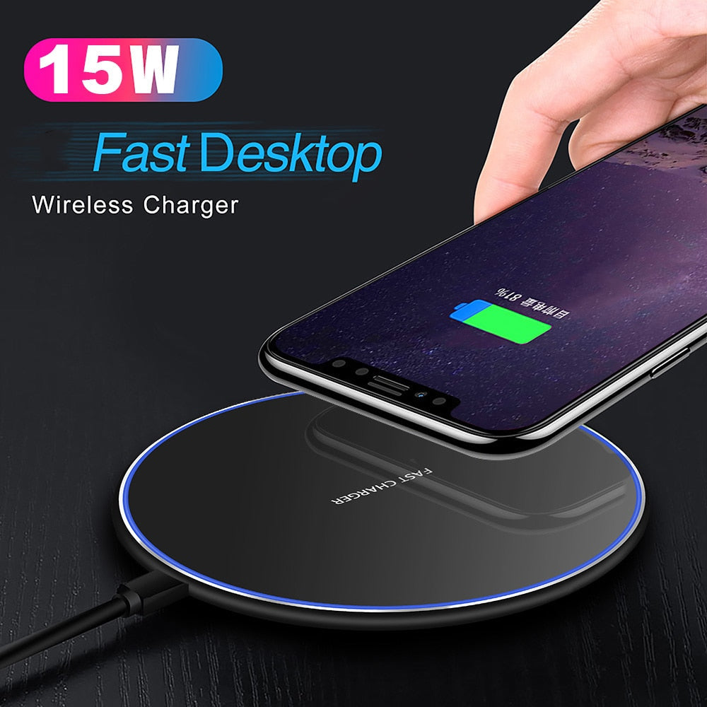 30W Magnetic Wireless Charging Pad with USB C Fast Charging