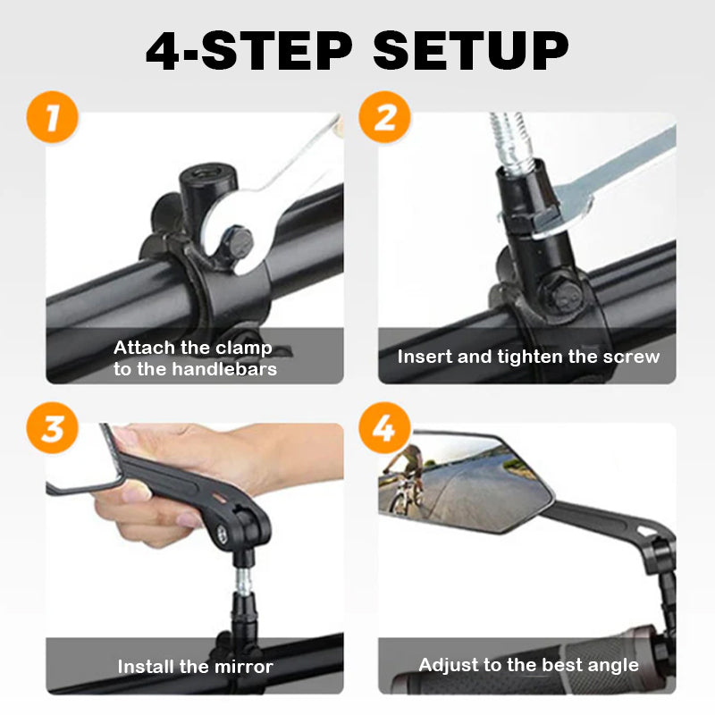 360° Adjustable Bicycle Rearview Mirror