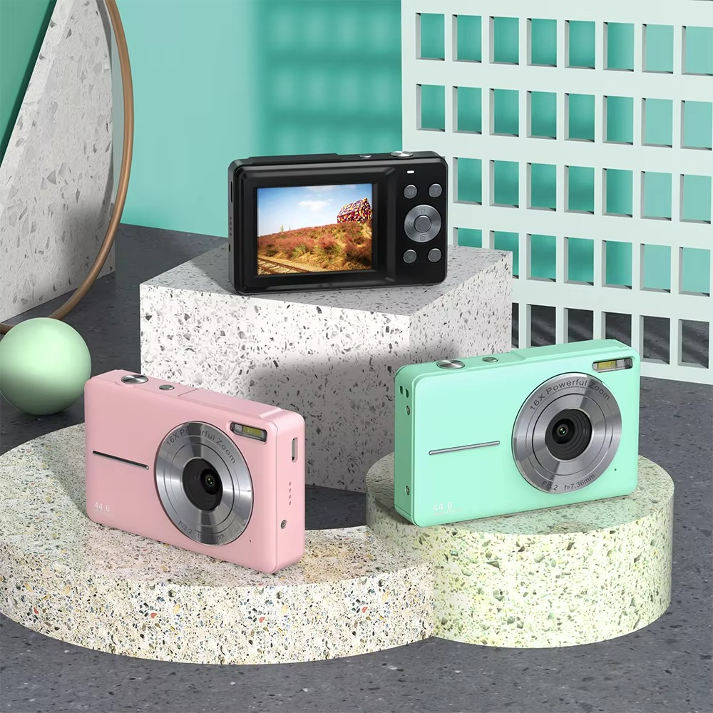 44MP Kids Digital Camera with 1080P HD Video and 16X Zoom
