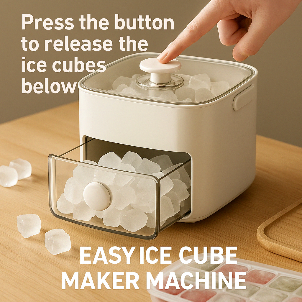 48 Grid Ice Cube Tray with Storage Bin