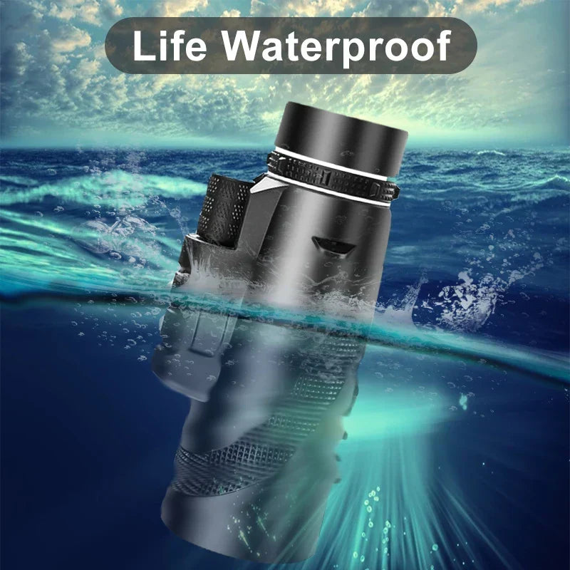 80x100 HD Zoom Monocular Telescope with Phone Adapter