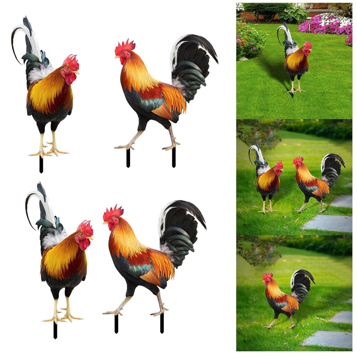 Acrylic Bird Garden Stake Decorative Outdoor Ornament