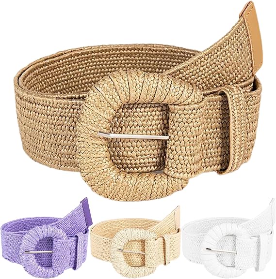 Adjustable Braided Waist Belt for Women