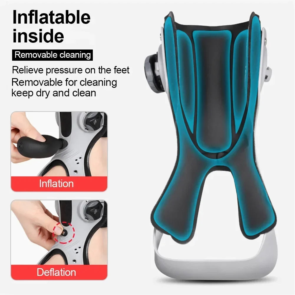 Adjustable Foot Drop Ankle Support Brace with Air Pump