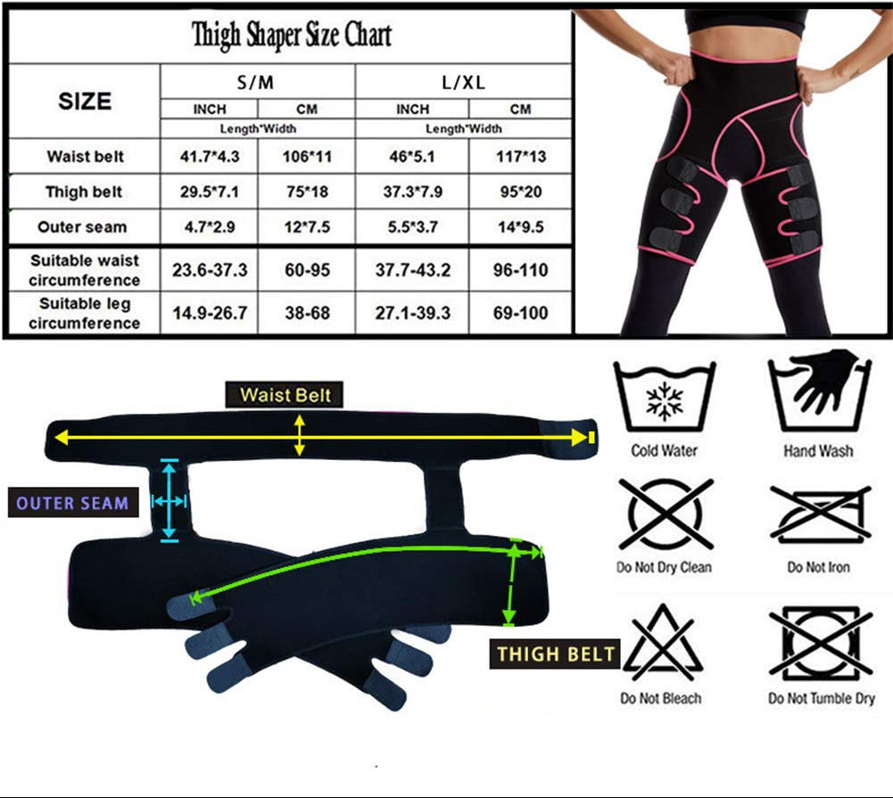 Adjustable Hip and Thigh Support Compression Wrap with Stabilizing Fit