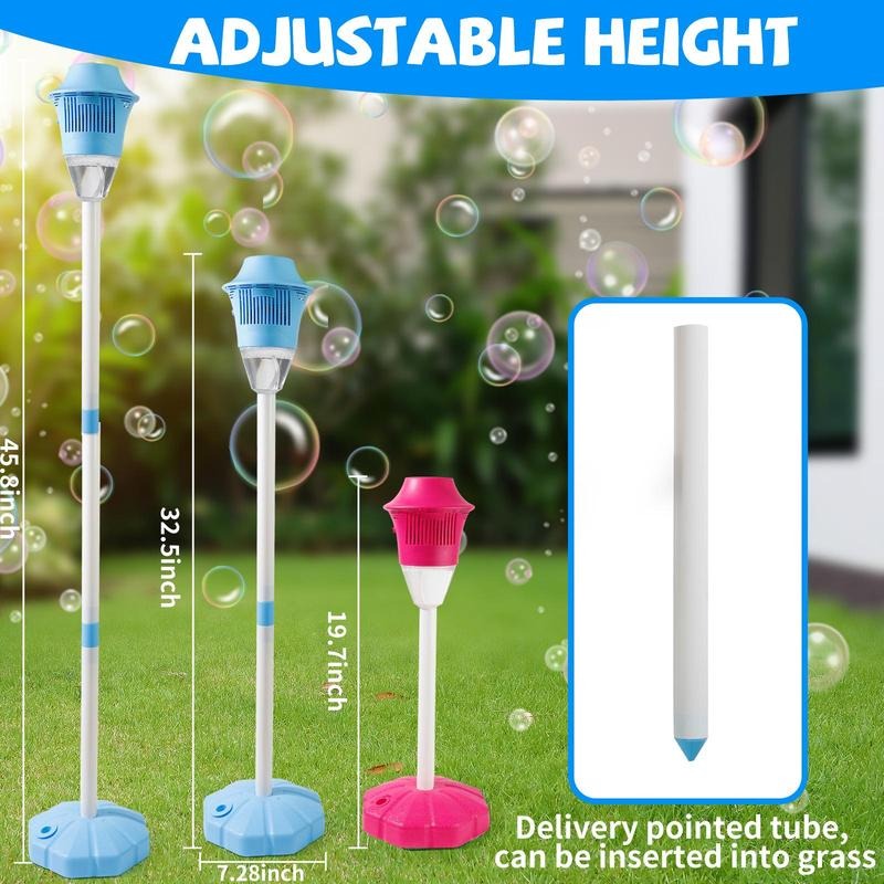 Automatic Bubble Machine Adjustable Height Kids Toy