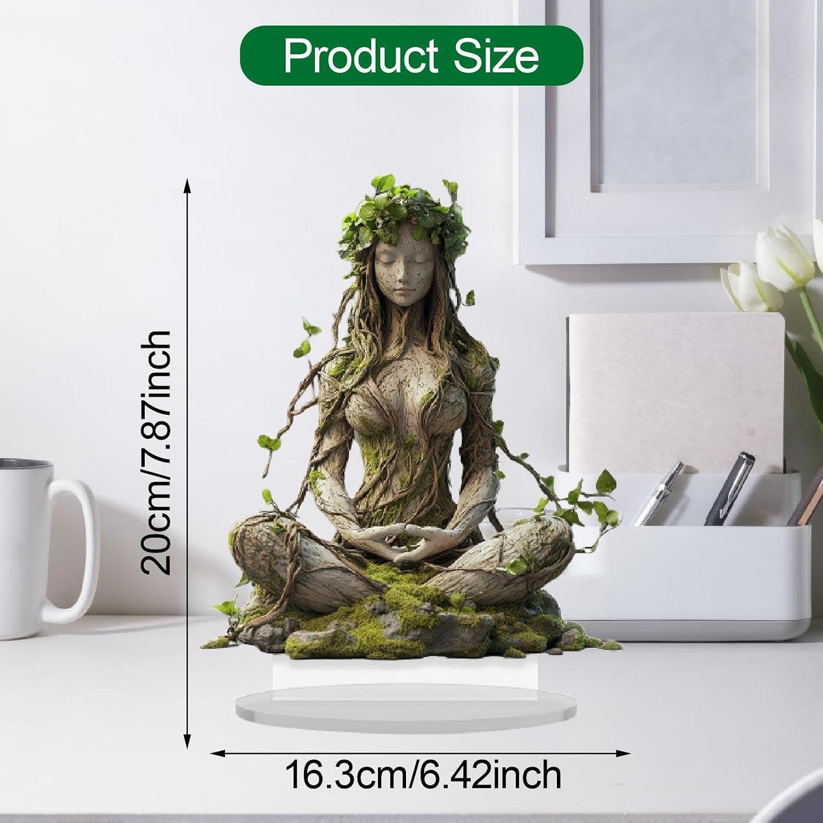 Bohemian Goddess Acrylic Decorative Sculpture