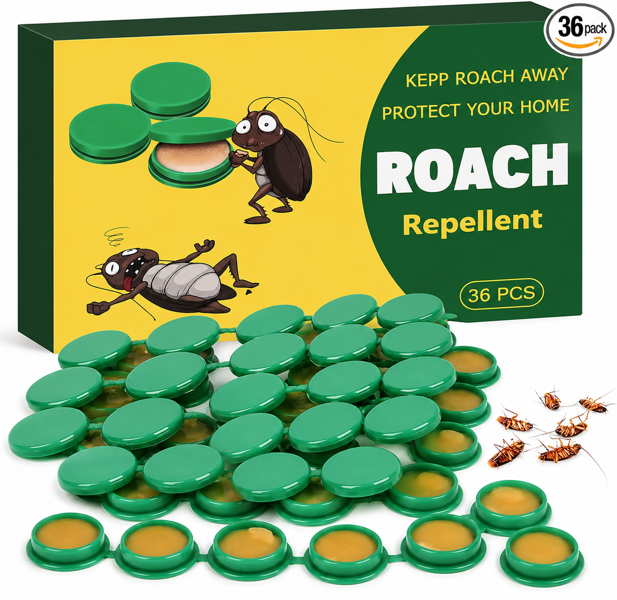 Child and Pet Resistant Roach Bait Discs for Indoor Pest Control