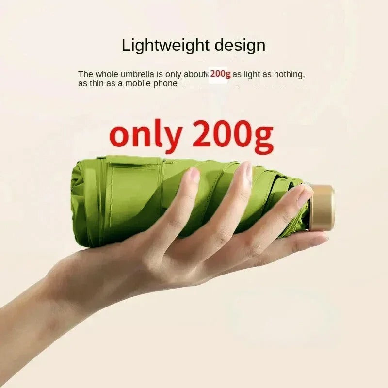 Compact Foldable Mini Umbrella UV Protection Wind Resistant