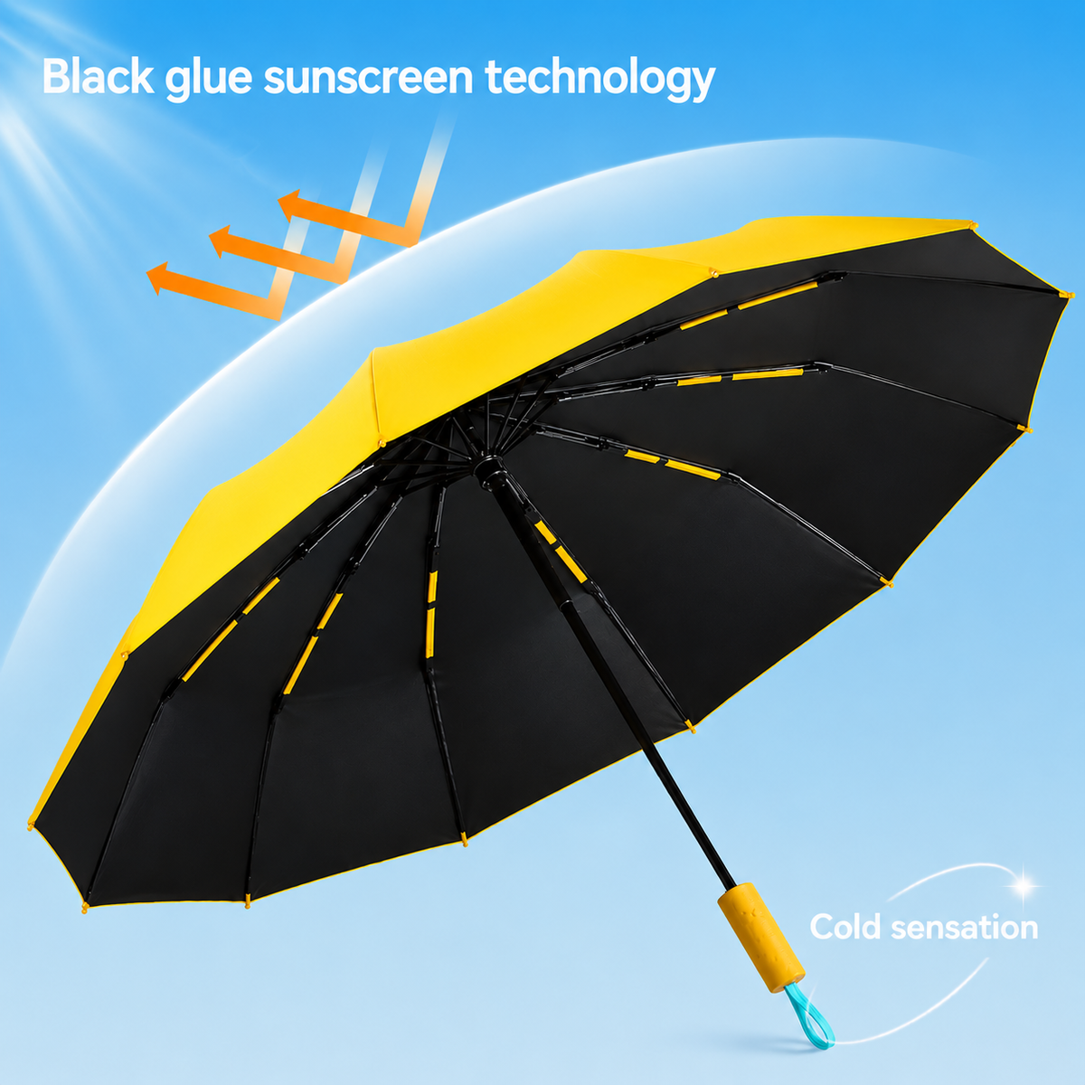 Compact Windproof Waterproof Pocket Umbrella with UV Protection
