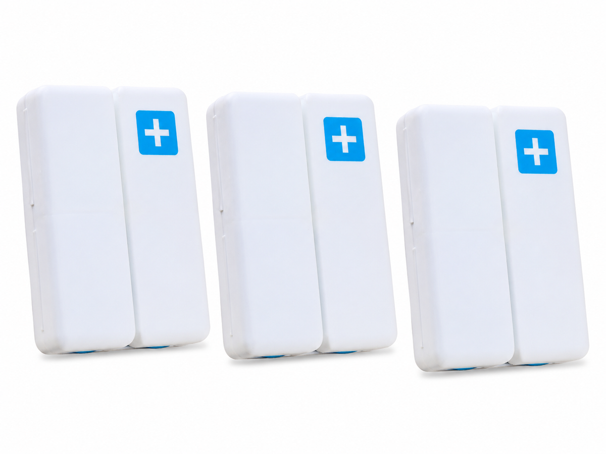 Foldable 7 Compartment Travel Pill Organizer