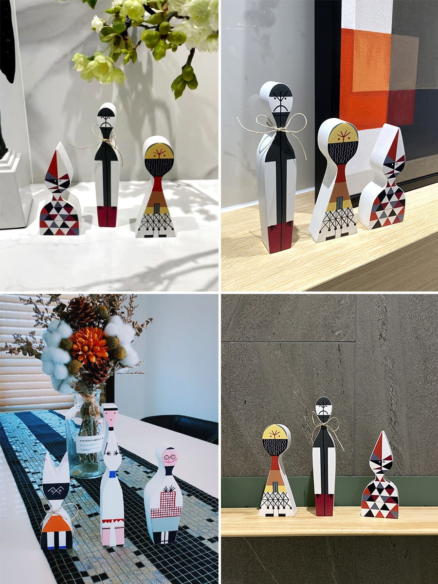 Handcrafted Wooden Decorative Figures