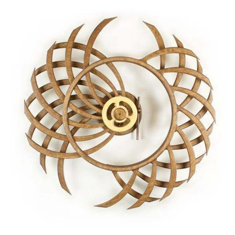 Handcrafted Wooden Kinetic Wall Sculpture
