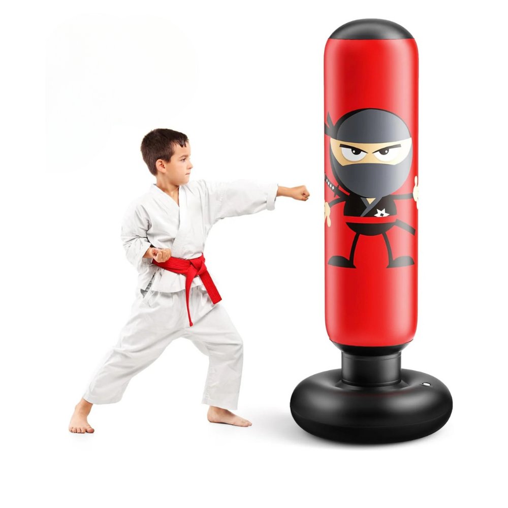Inflatable Free Standing Punching Bag for Kids Ages 2 to 15