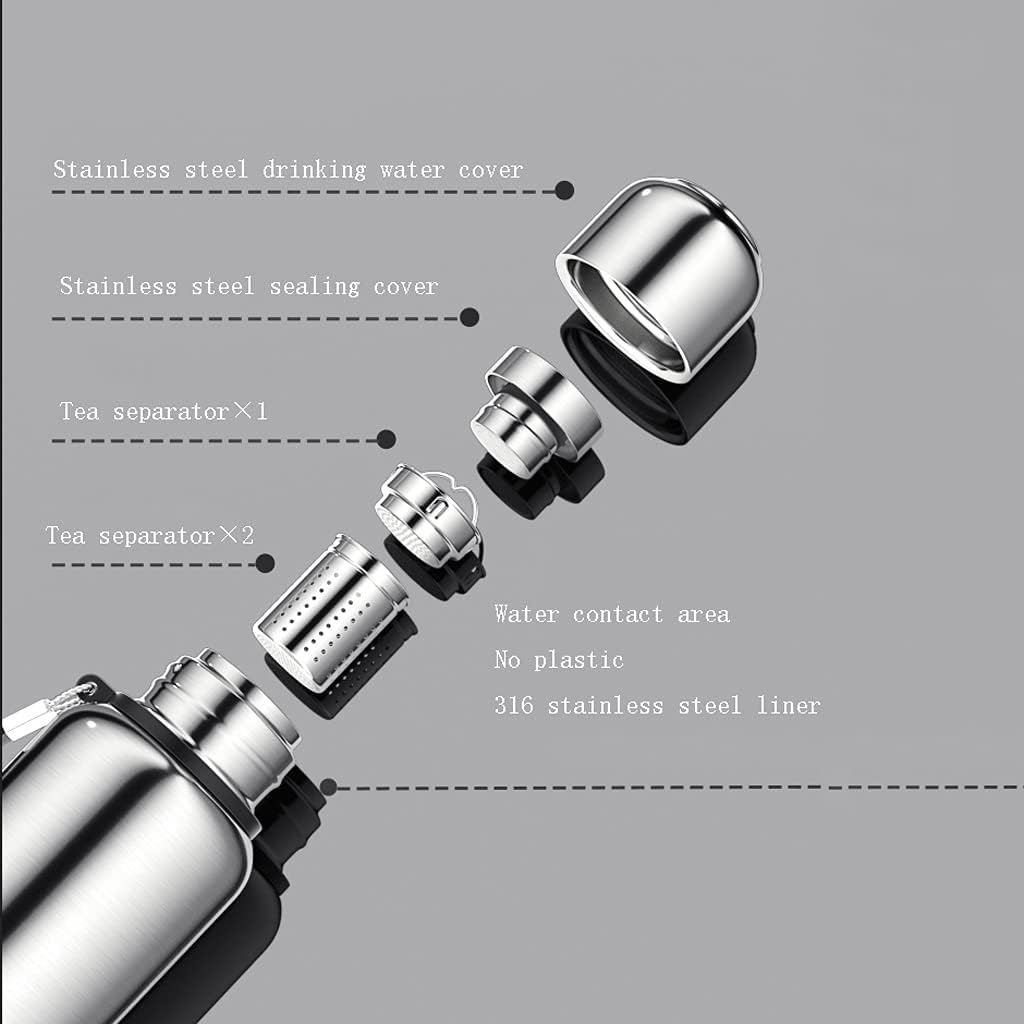 Insulated Stainless Steel Thermos Bottle with Tea Filter