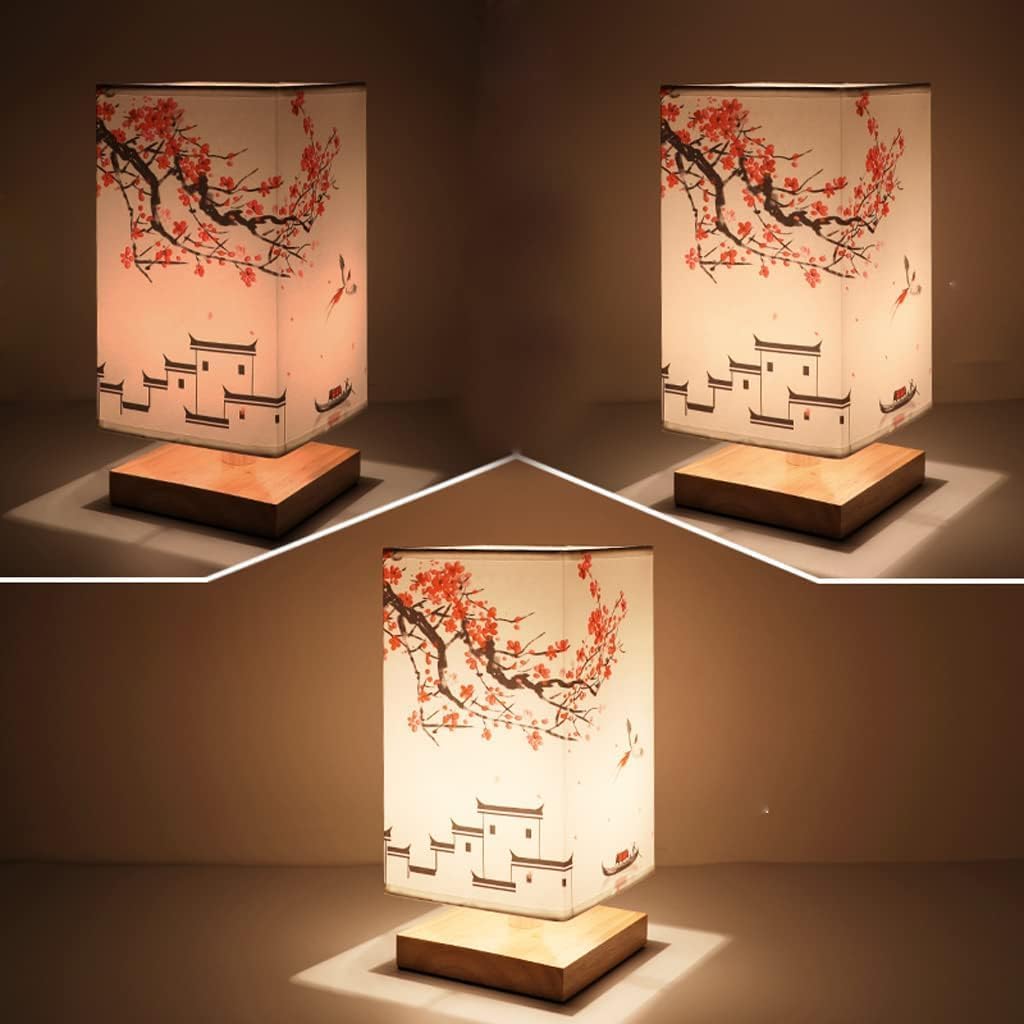 Japanese Scandinavian Paper Table Lamp with Soft Warm Glow