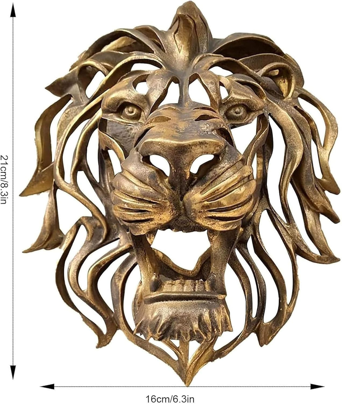 Large Lion Head Wall Mounted Sculpture Decorative Wall Art