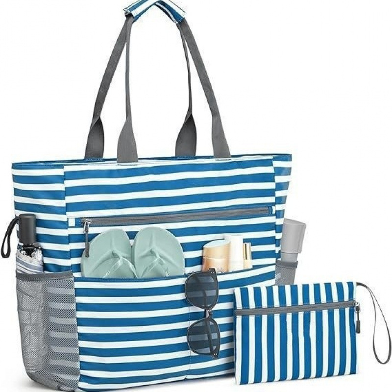 Large Waterproof Foldable Beach Tote Bag