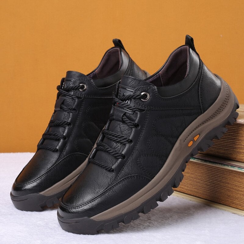 Men's Leather Comfort Shoes Arch Support Slip On