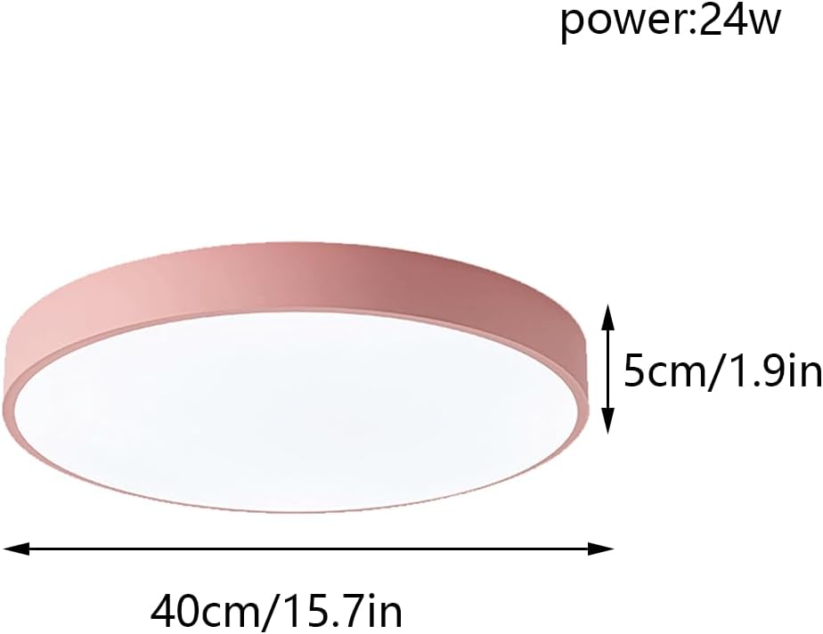 Minimalist Round LED Ceiling Light for Bedroom Living Room Office