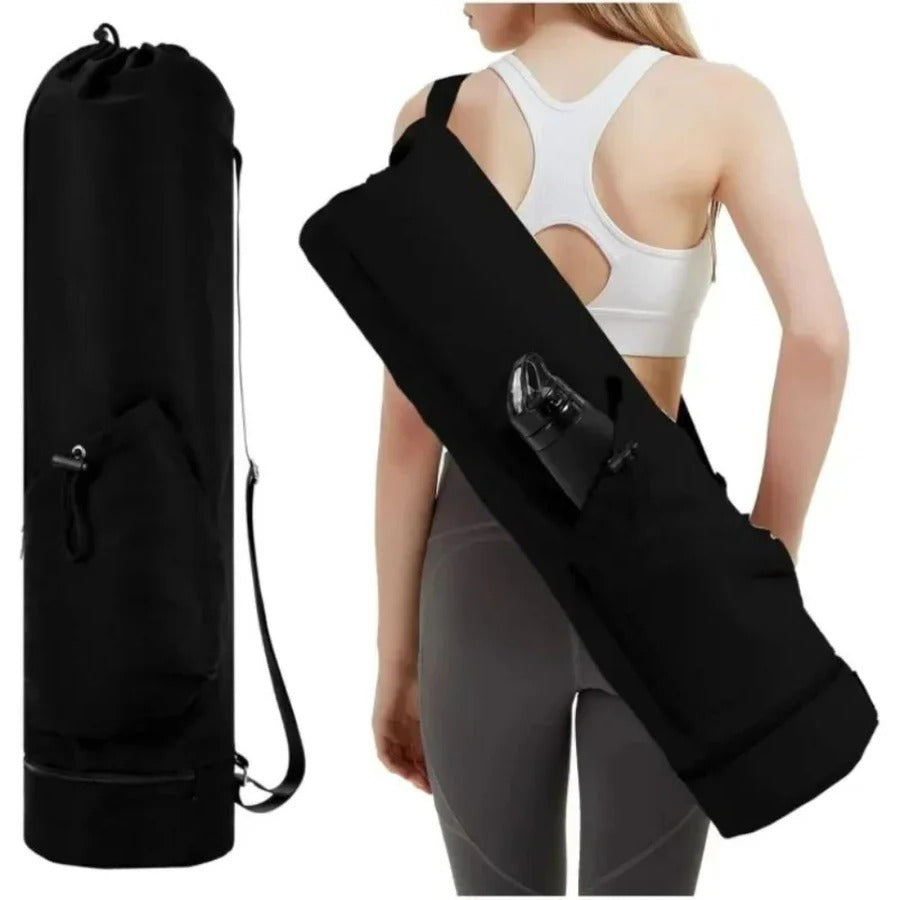 Multi Pocket Yoga Mat Carrier Bag with Wet Storage Compartment