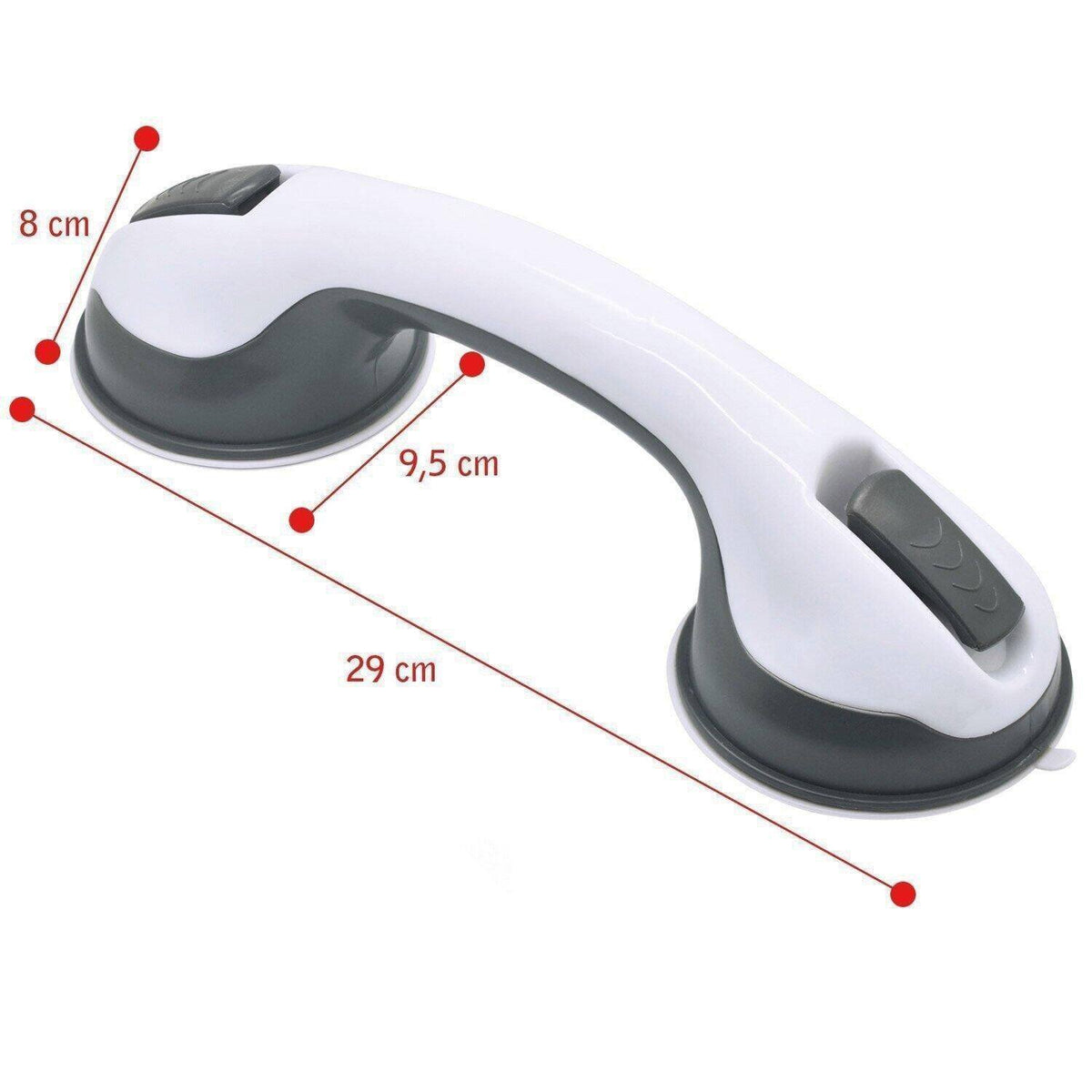 Non Slip Bathroom Grab Bar with Suction Cups for Bath and Shower