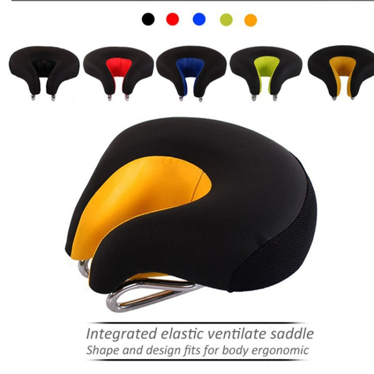 Nose-Less Mountain Bike Saddle With Thick Soft Padding