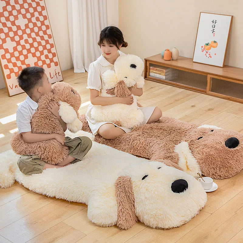 Oversized Plush Dog Pillow Soft Stuffed Lounge Cushion