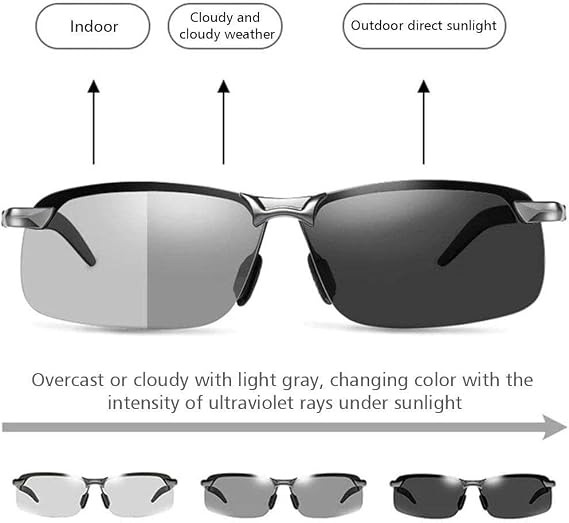 Photochromic Polarized UV400 Sunglasses for Driving