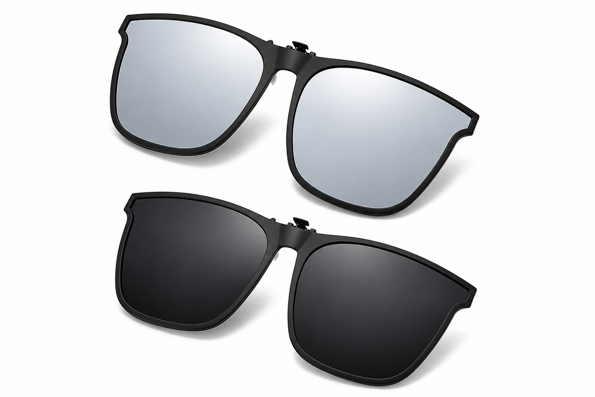 Polarized Flip Up Clip On Sunglasses UV Protection