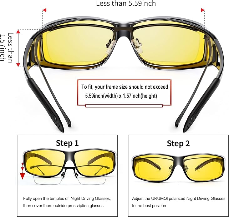 Polarized Night Driving Glasses with Anti Glare Lenses