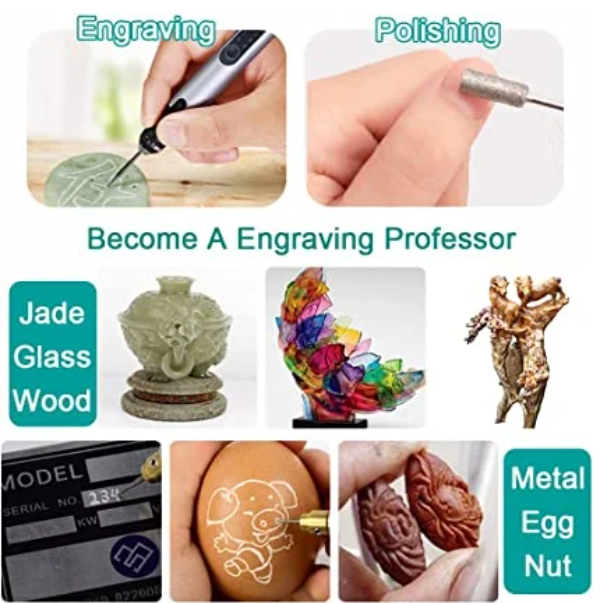Portable Electric Engraving Pen With Adjustable Speed