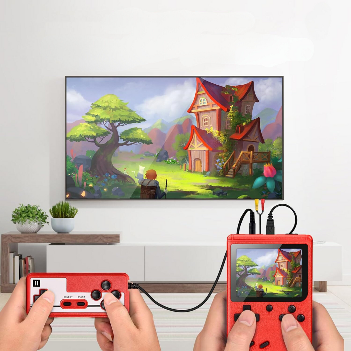 Portable Retro Handheld Game Console with 400 Built In Games