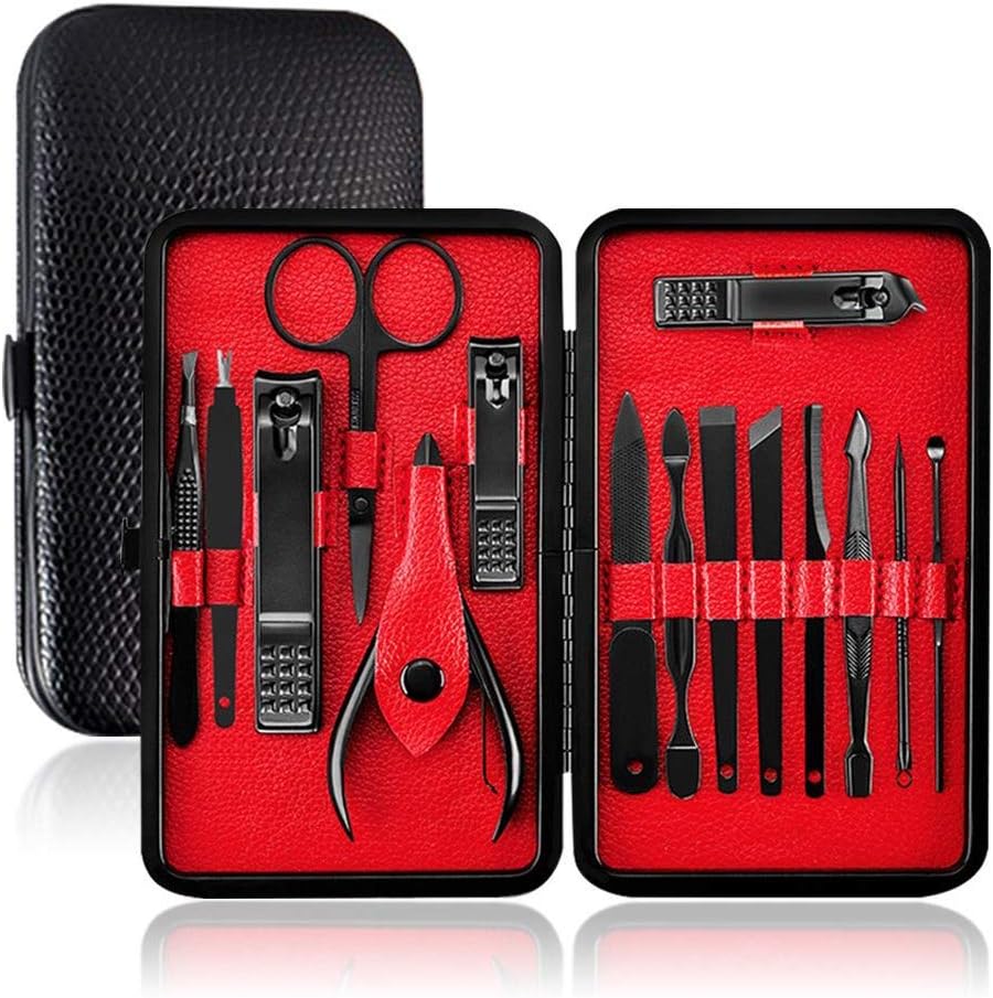Professional 15 Piece Manicure and Pedicure Grooming Kit