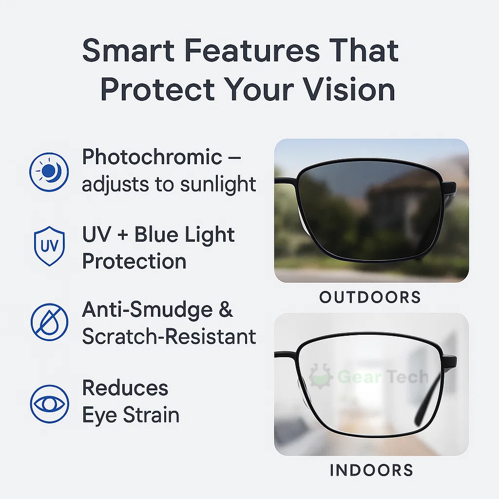 Progressive Multifocal Reading Glasses Blue Light Filter