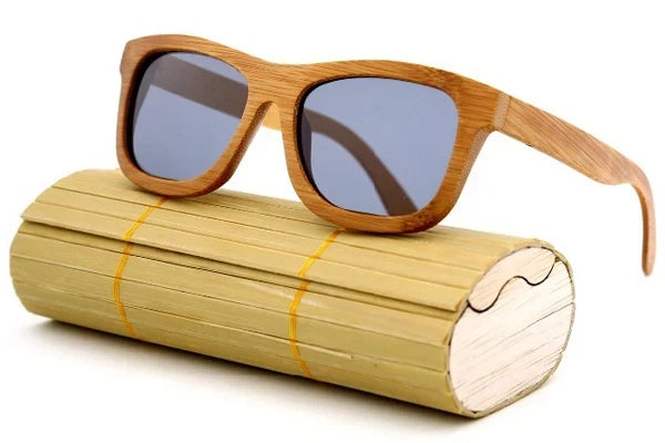 Retro Bamboo Wood Polarized Sunglasses