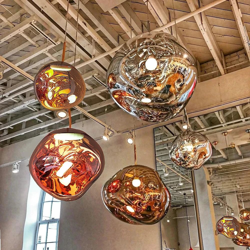 Scandinavian Clear Glass Pendant Ceiling Light Fixture