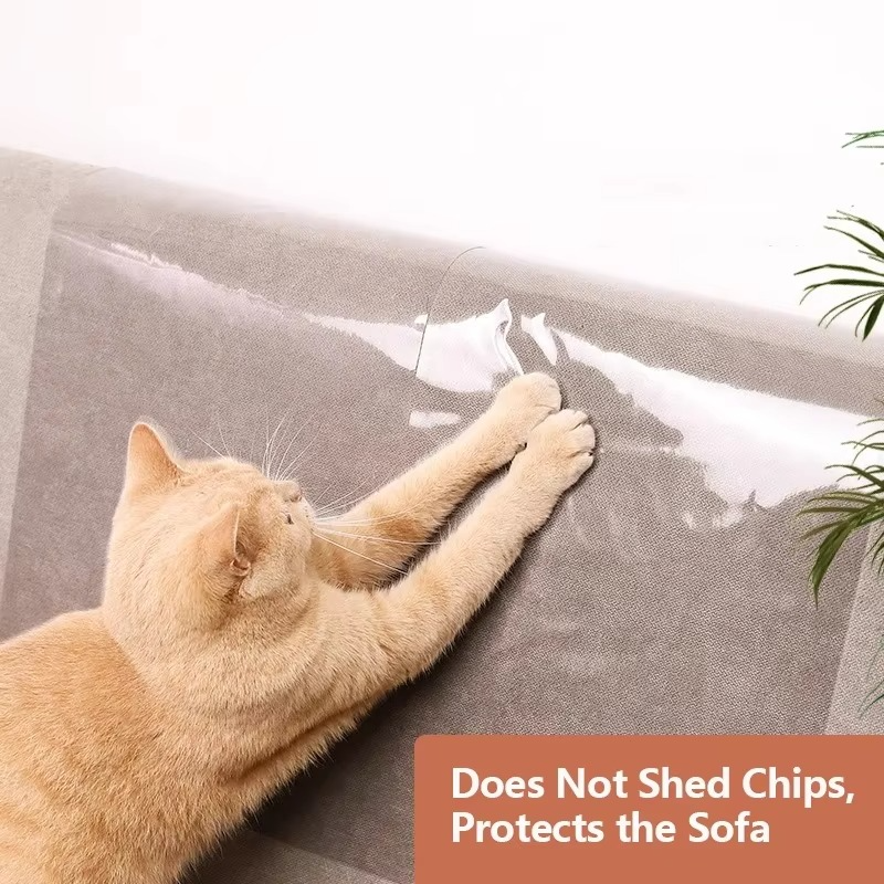 Self Adhesive Cat Scratch Furniture Protector Roll 6.5 ft or 9.8 ft