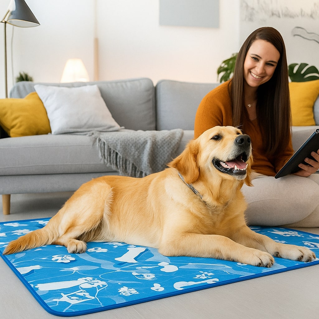 Self Cooling Dog Mat Ice Silk Portable Pet Cooling Pad