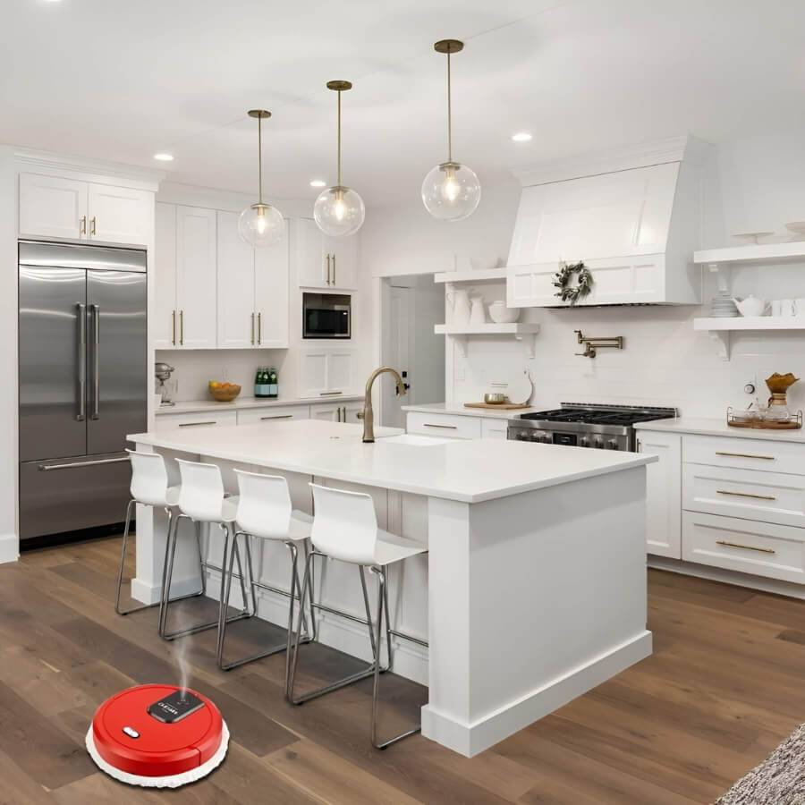 Smart Robot Mop with Automatic Navigation and 3 Cleaning Modes