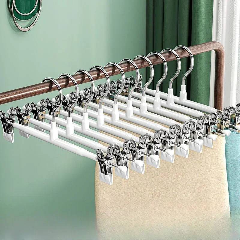 Stainless Steel Clothes Hanger with Adjustable Non Slip Clips