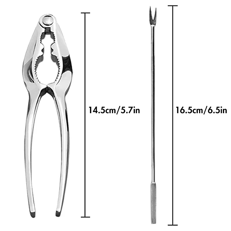 Stainless Steel Seafood Cracker Picks and Fork Set