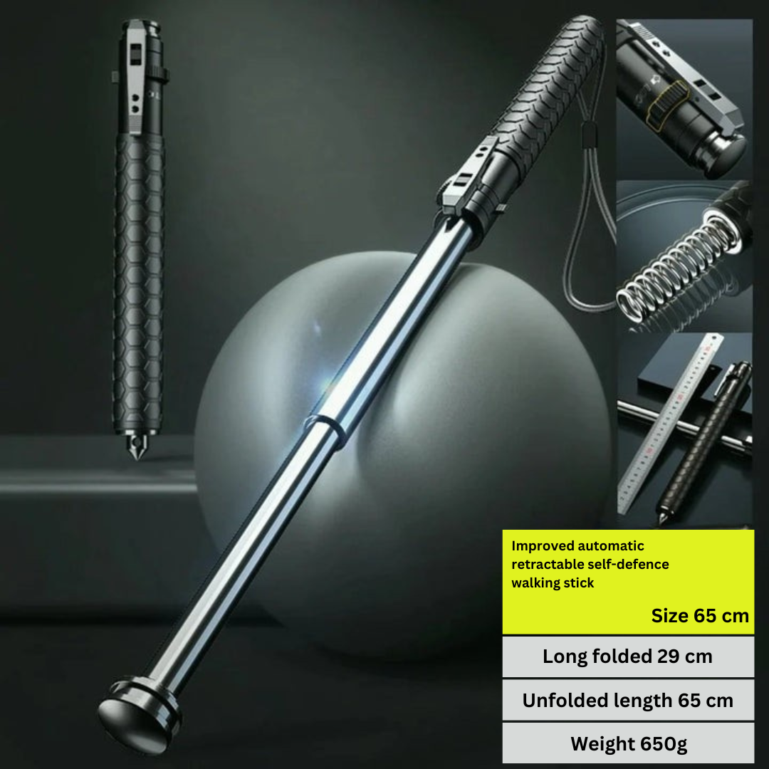 Telescopic Walking Stick with Quick Extension Mechanism