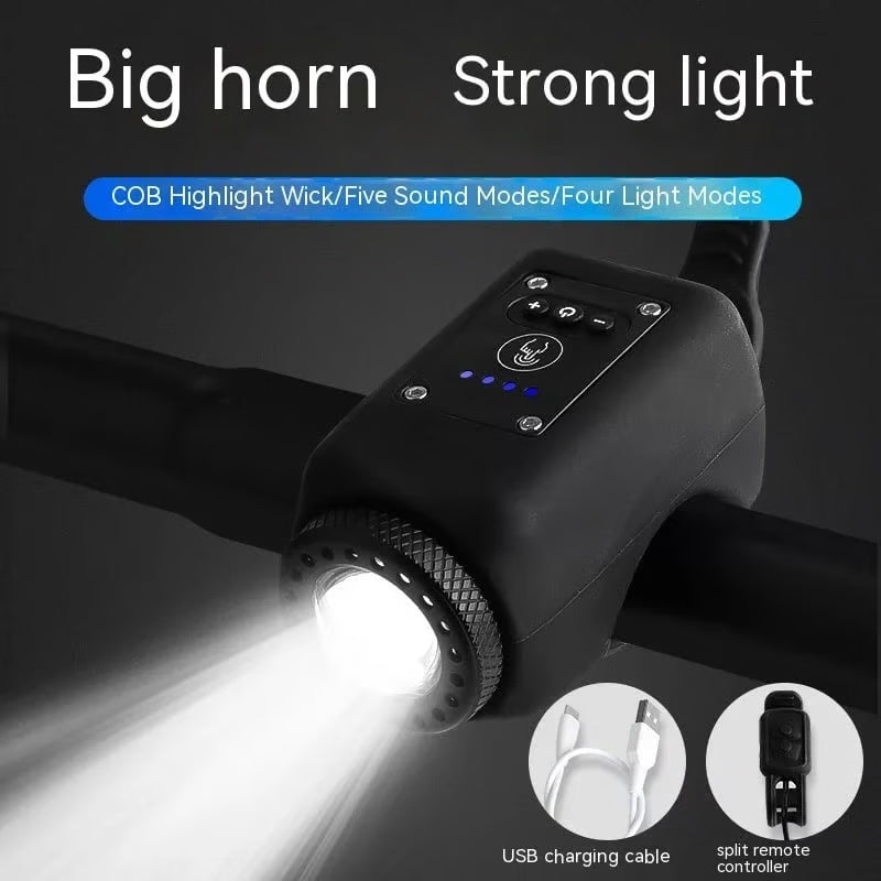 USB Rechargeable Bike Light and Electronic Horn