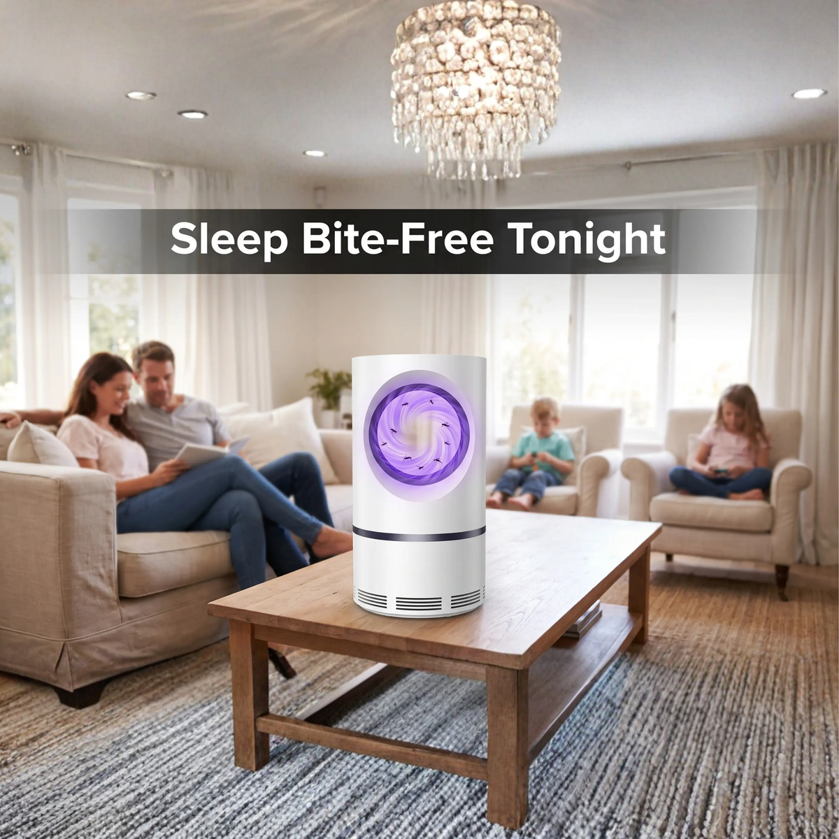 UV Light Mosquito Insect Trap With USB Powered Fan