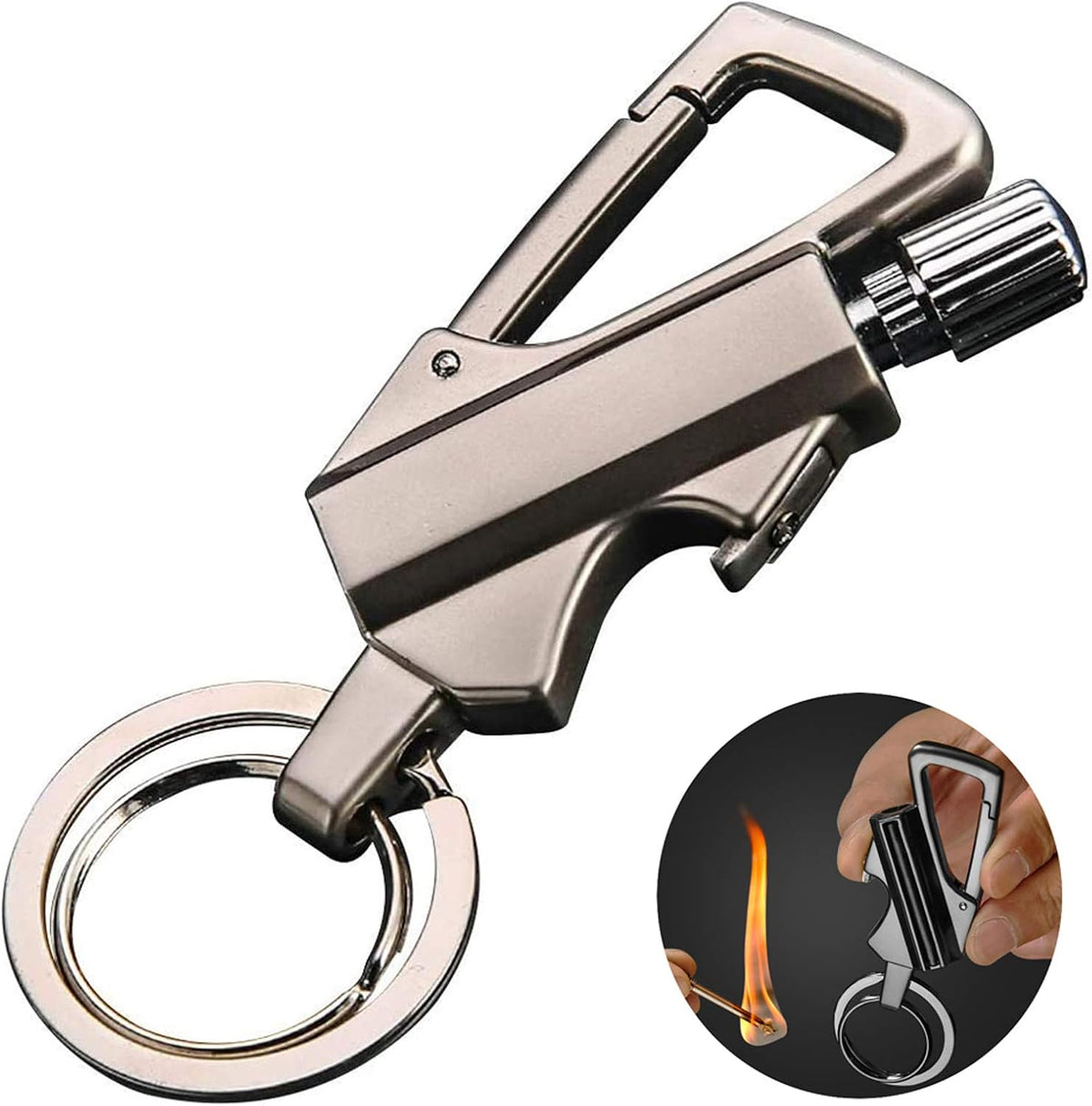Waterproof Flint Fire Starter with Bottle Opener