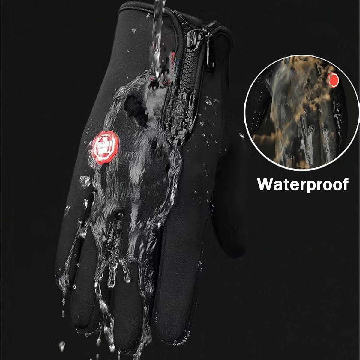 Winter Cycling and Ski Gloves with Touchscreen Grip