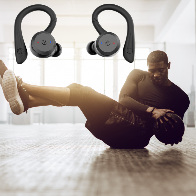 Wireless Waterproof Sports Earbuds with Bluetooth 20 Hour Playtime