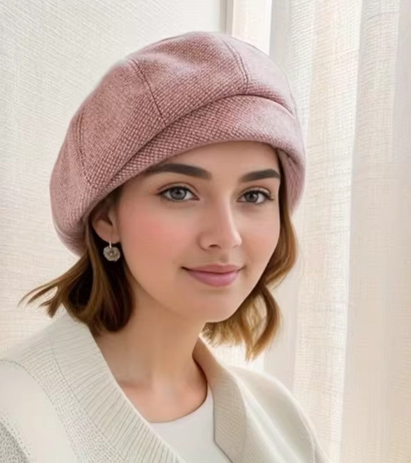 Women's Classic Soft Newsboy Cap One Size Breathable Hat